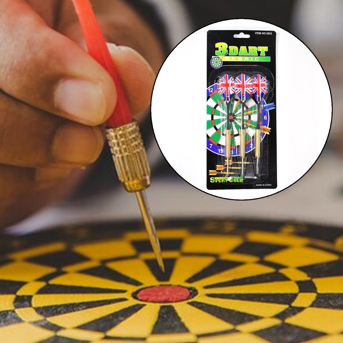 Big 3pcs Dart for Dart Board for Adult Indoor and Outdoor Game for Kids with 3 Darts