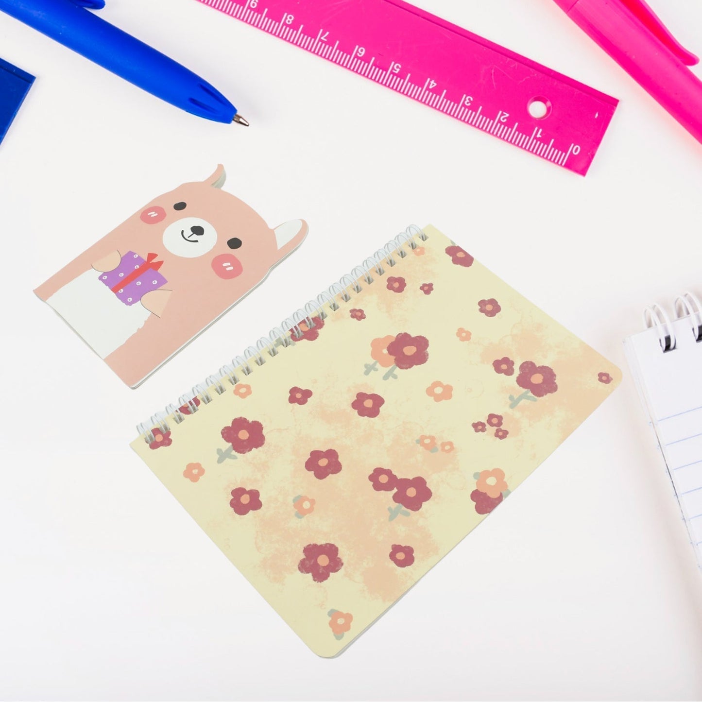 Cartoon Stationery Box Cartoon Design School Box Book , diary , Pen , Eraser, Sharpner , Sticker & Pen Refill Student Gift School box (1 box)