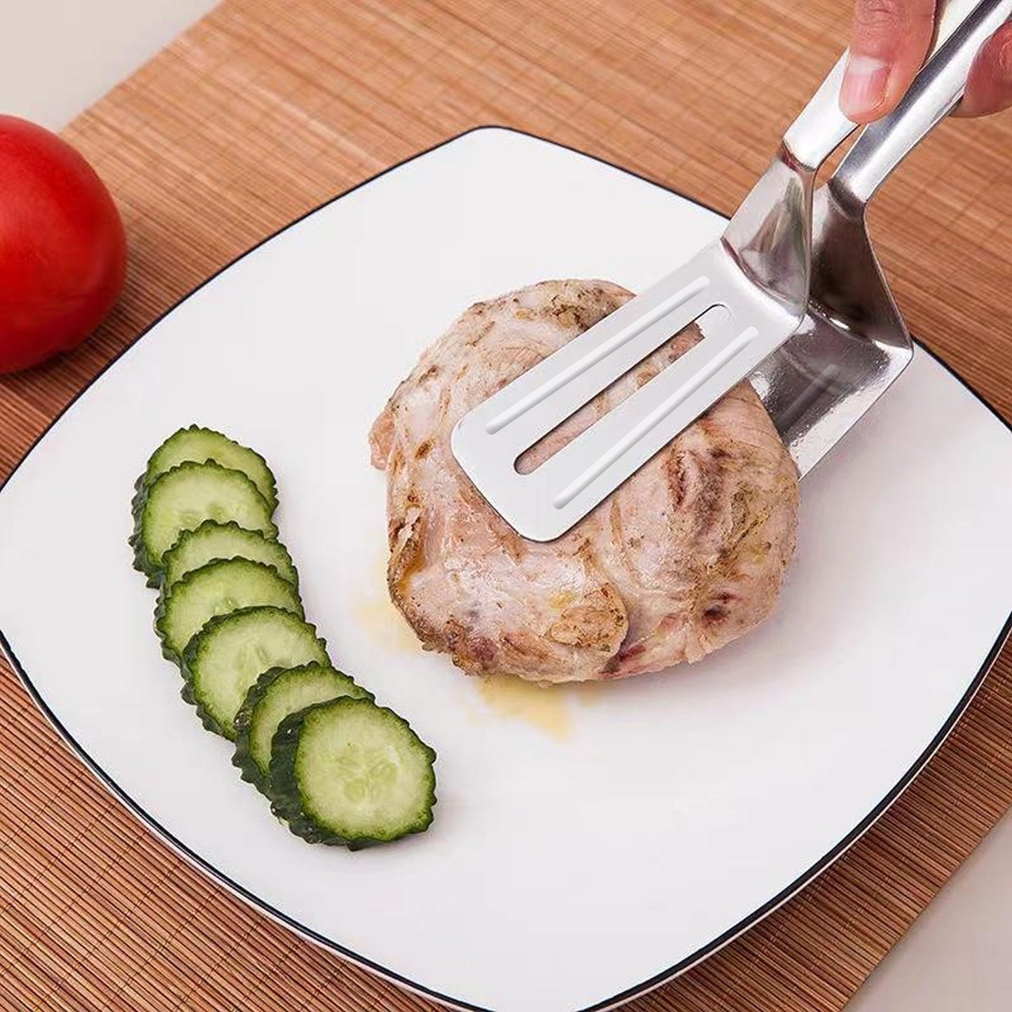 Multifunction Stainless Steel Cooking & BBQ Tongs