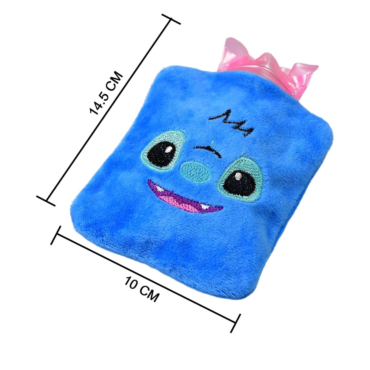 Blue Stitch Hot Water Bag - Small Size with Cover for Pain Relief & Warming