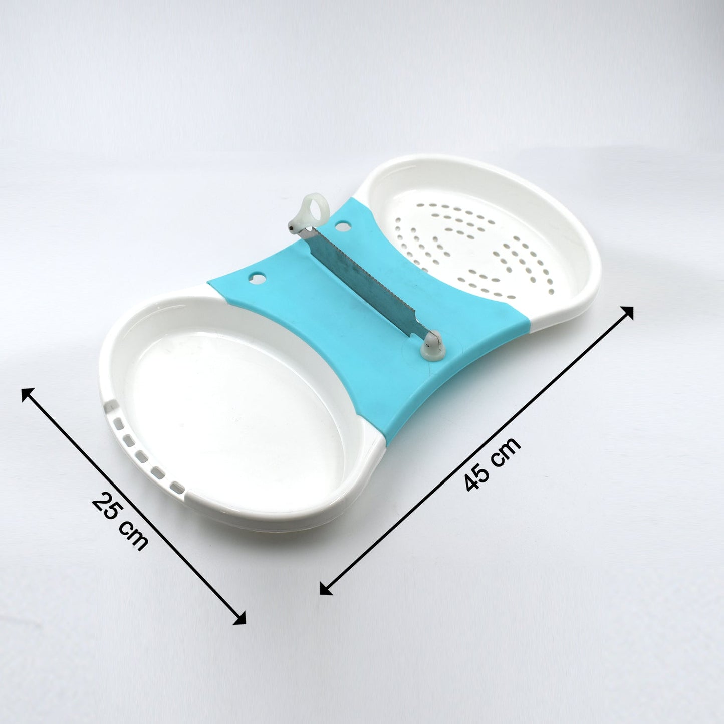 Adjustable Cut N Wash used in all kinds of household and kitchen purposes for cutting and washing simultaneously of vegetables and fruits etc.