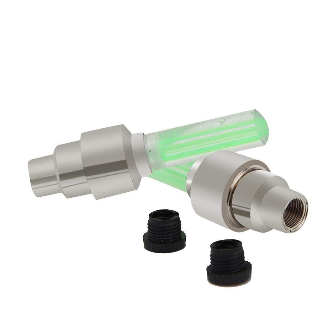 LED Flash Light lamp tyre Wheel Valve Sealing caps (2 Pc / Mix Color)