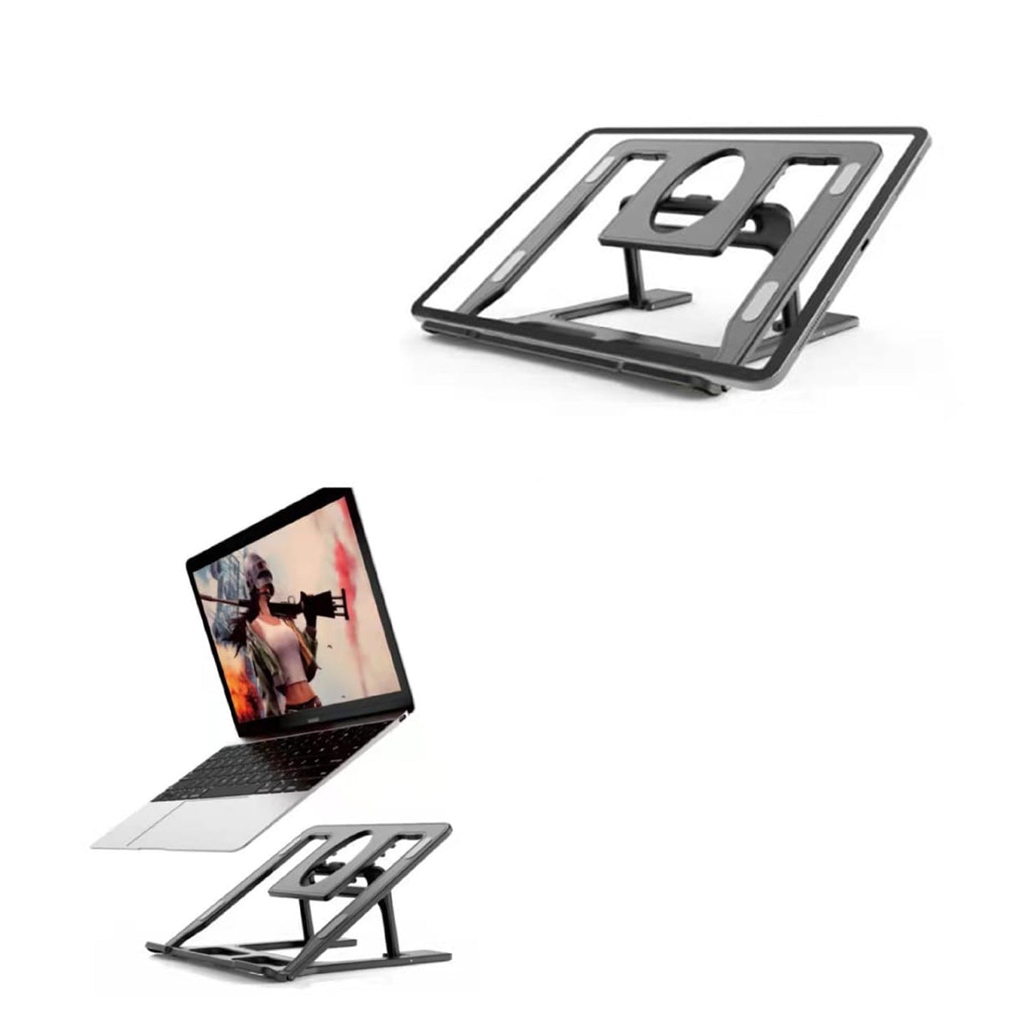 Adjustable, Portable & Foldable Laptop Stand – Compact and Convenient for Easy Use