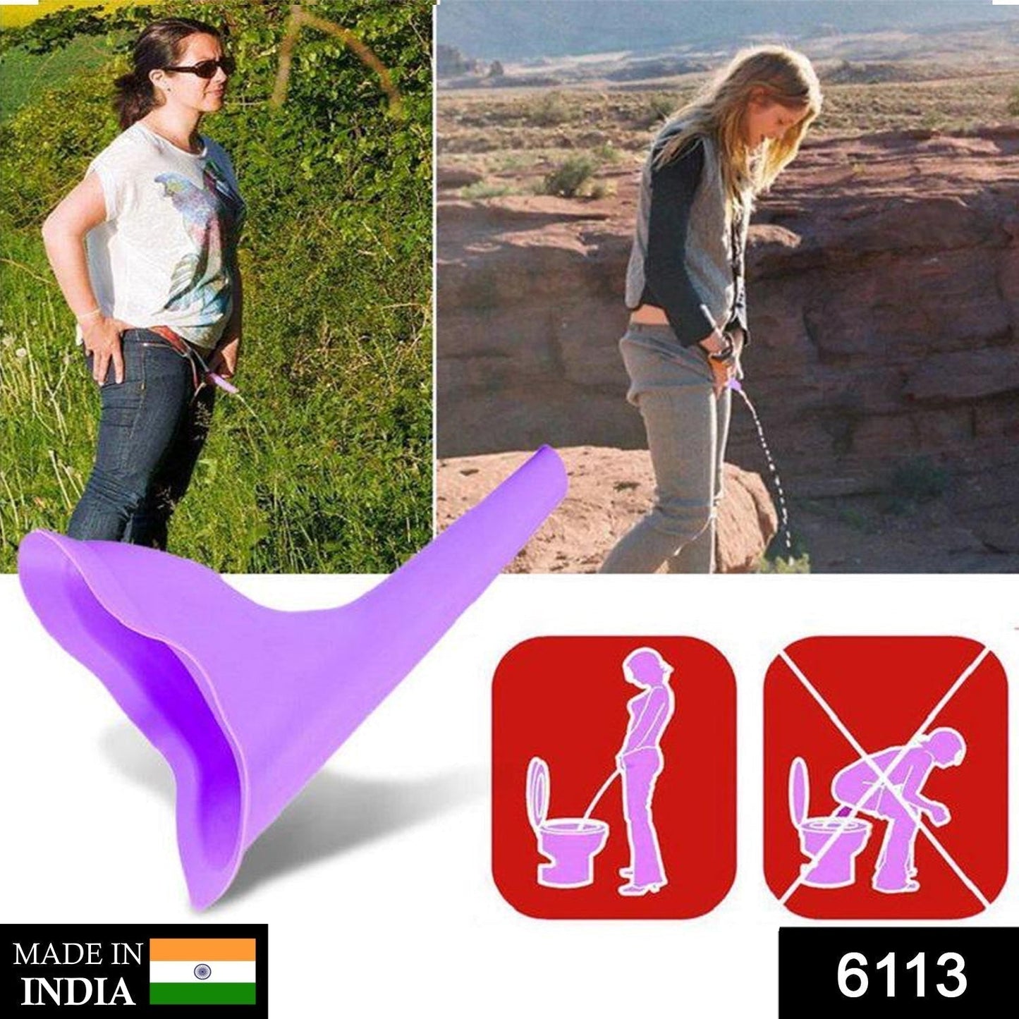 Portable Stand Pee Used for peeing for women both of us, during emergencies and requirements.