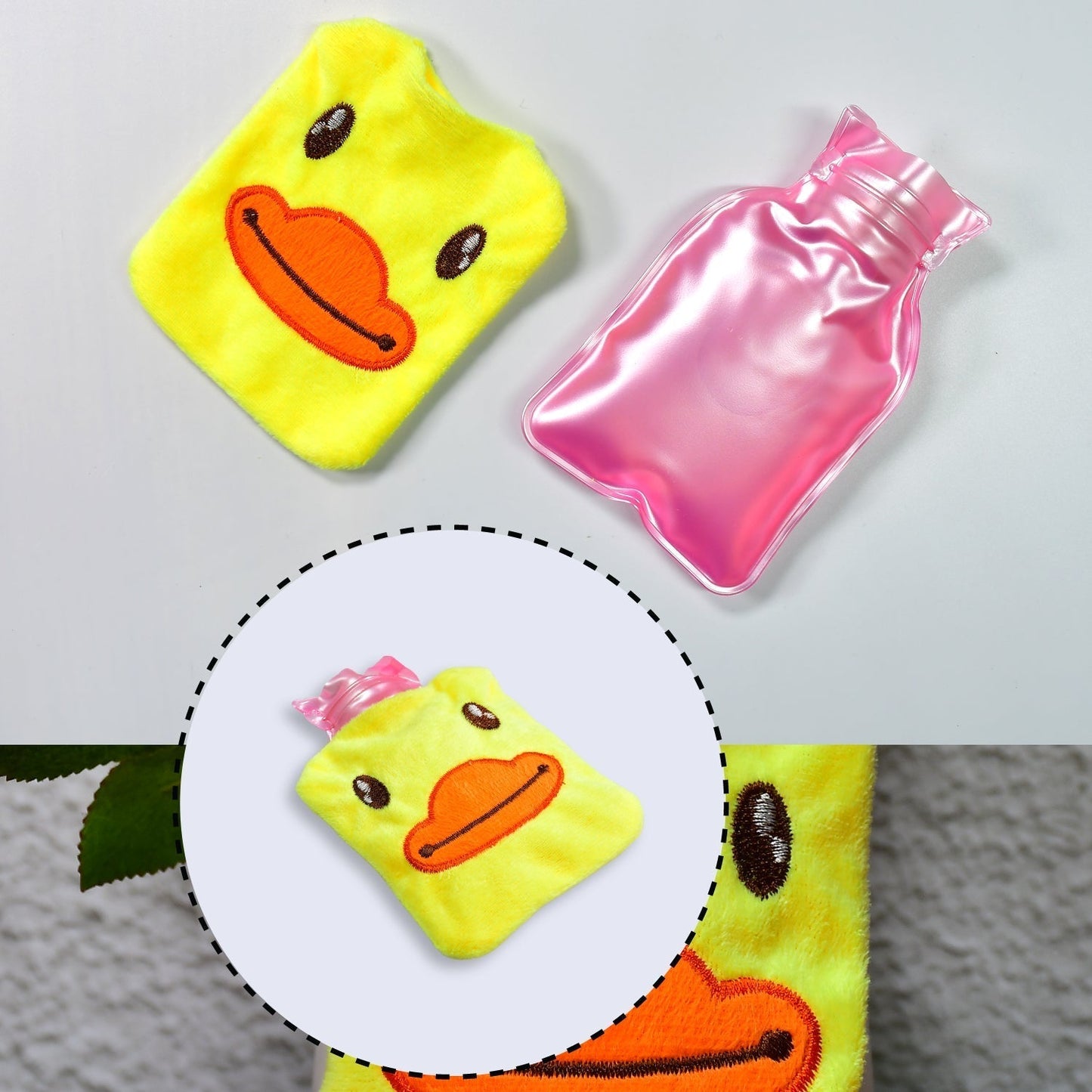 Yellow Duck Hot Water Bag for Pain Relief & Warmth with Cover