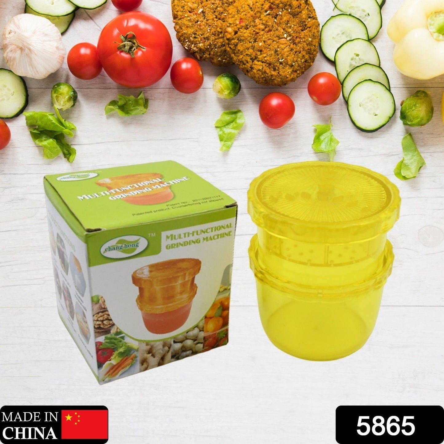2-in-1 Manual Citrus Juicer & Grinder – Portable Ginger, Garlic, Fruit & Vegetable Squeezer for Healthy Juices & Salads