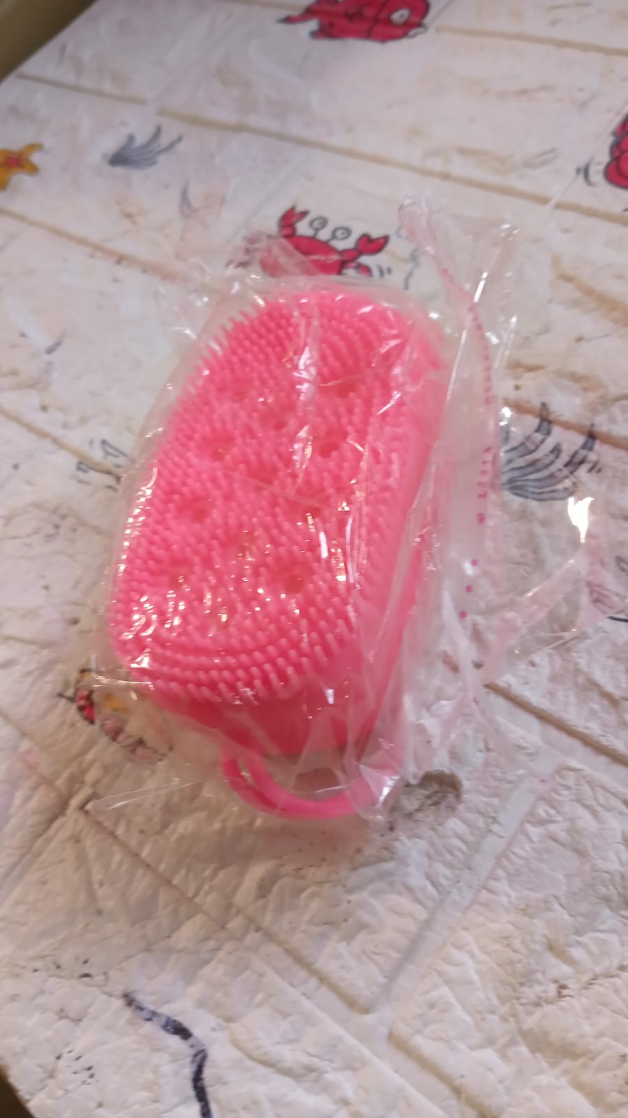 Super Soft Silicone Bath Brush – Double-Sided Body Scrubber for Deep Cleansing & Exfoliation (1 Pc)