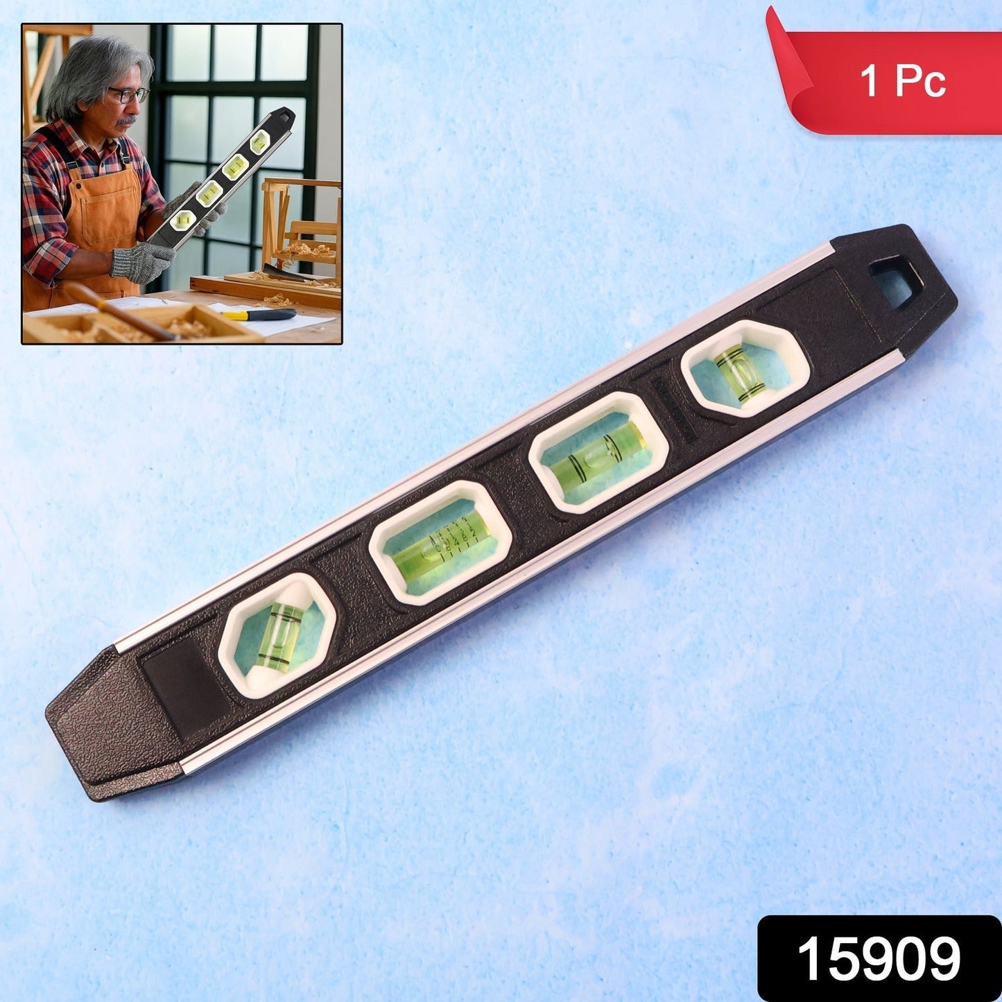 Professional Aluminum Spirit Level Measuring Tool (1 Pc)