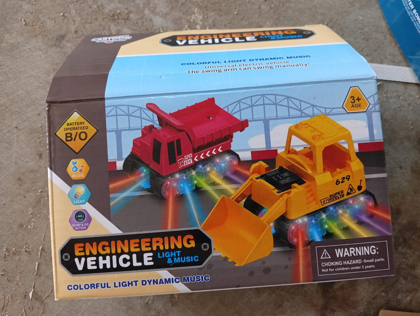 Engineering Vehicle Toys for Kids - Self-Driving Super Dump Truck Toy | Self-Driving Trucks, Engineering truck Electric Vehicle Toys boys birthday gift toys (1 Pc)