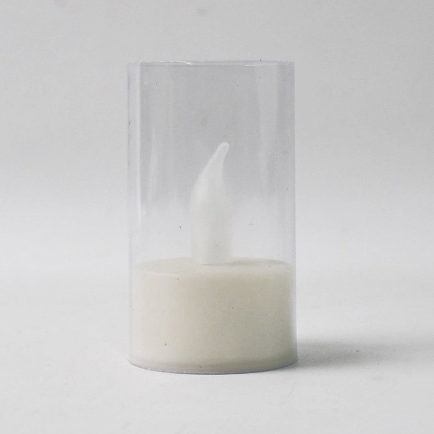 Flameless Candles with Transparent plastic Covers Set of 24 Pcs LED