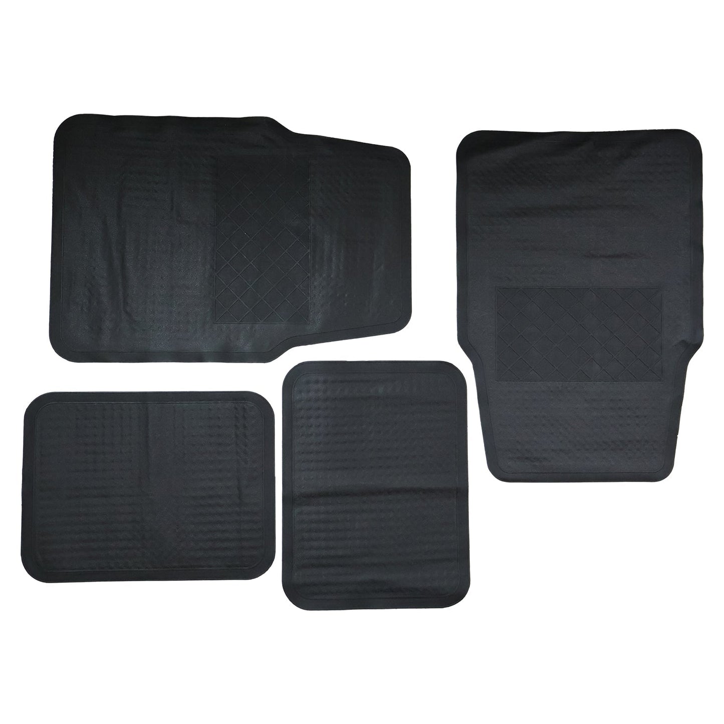Heavy Duty Anti-Slip Rubber Car Foot Mat Set (4 Pc)