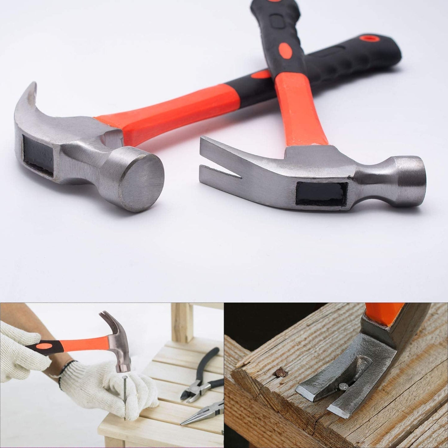 Claw Hammer with Ergonomic Handle (1 Pc, 27 Cm)