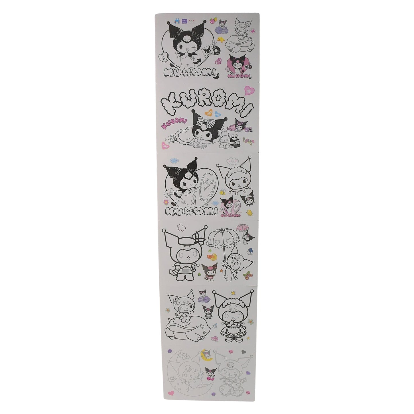 Coloring Book for Kids 6 Sheets with 6 Colorful Markers (1 Set)
