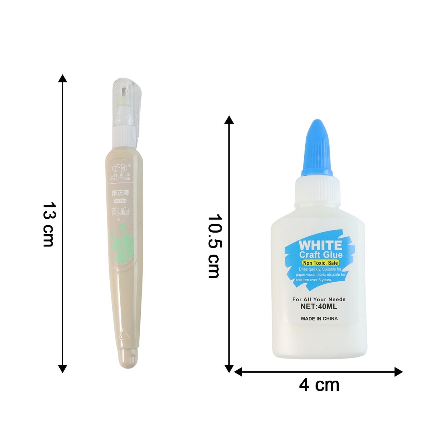 Multipurpose Craft Glue & Correction Pen Combo (1 set)
