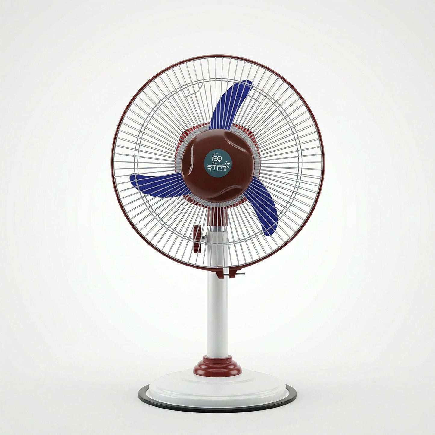 OMEGA 12V Rechargeable Pedestal Fan with LED Light (1 Pc)