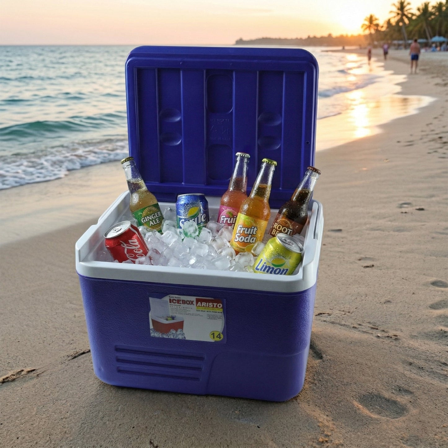 Compact Insulated Ice Box Cooler (1 Pc, 14 Ltr, 35x24 Cm)