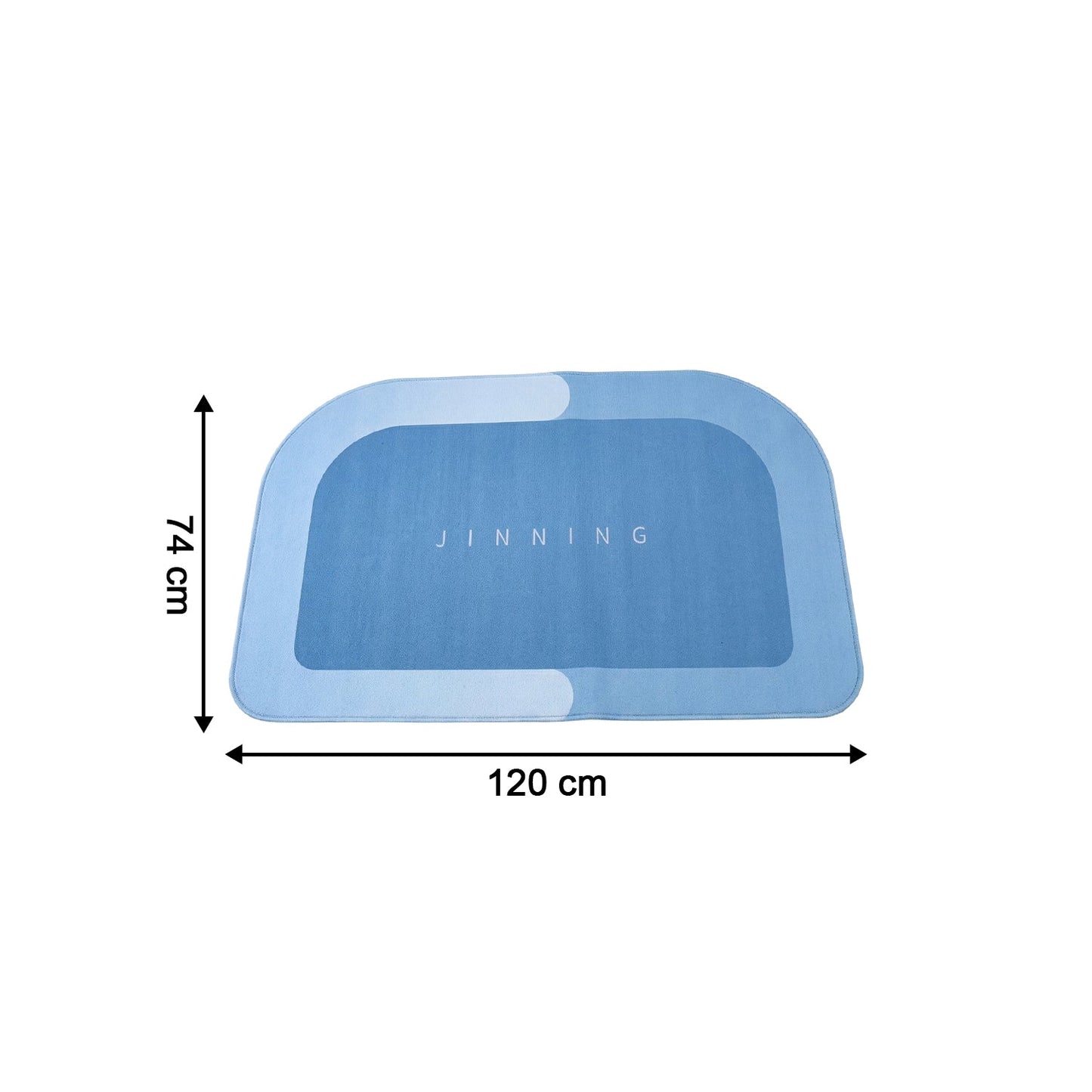 Super Absorbent Water Soaking Bathroom Floor Mat (1 Pc, 120x74 Cm)