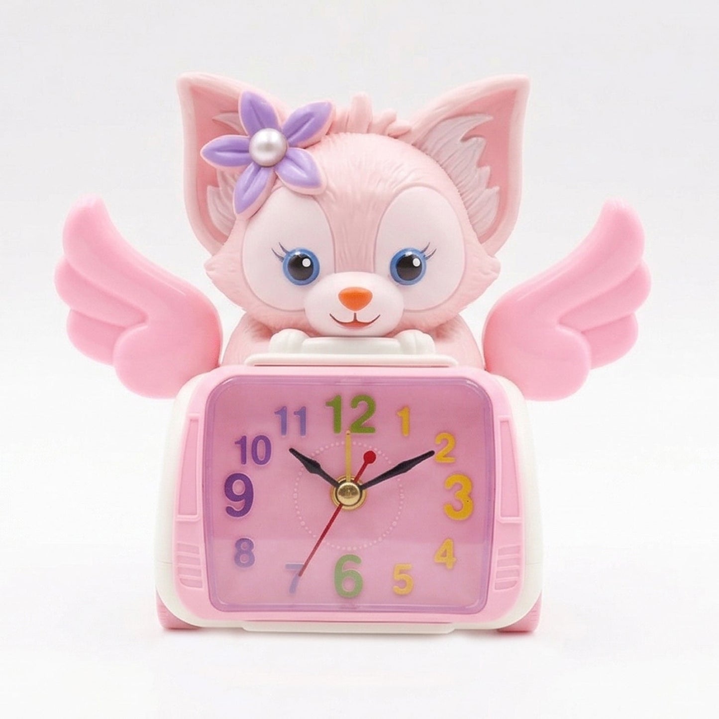 Adorable Angel Cat Car Design Kids Alarm Clock (1 Pc)