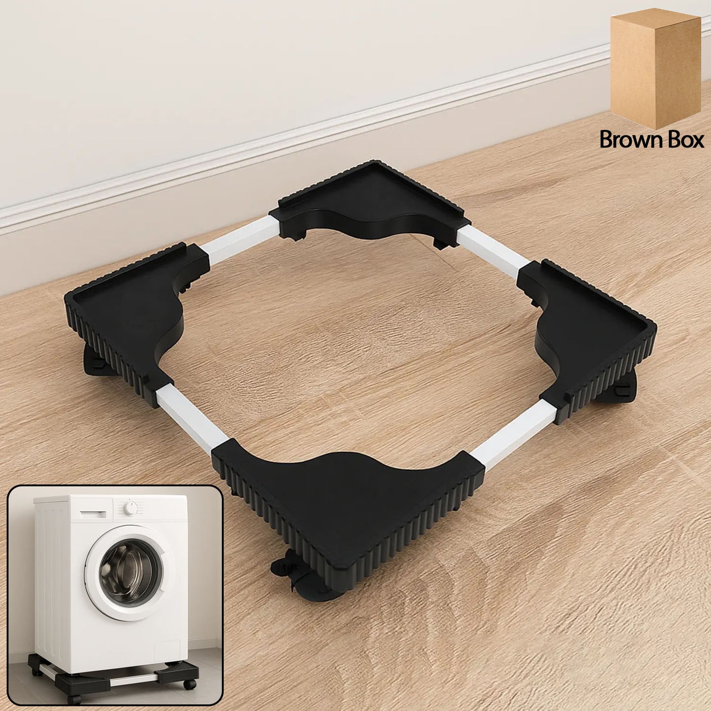 Adjustable Washing Machine & Refrigerator Stand (67×67 cm ,1 Pc)