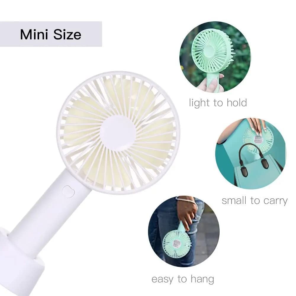 Portable Classic Hand Fan - 3-Speed Table Fan (Battery Not Included)