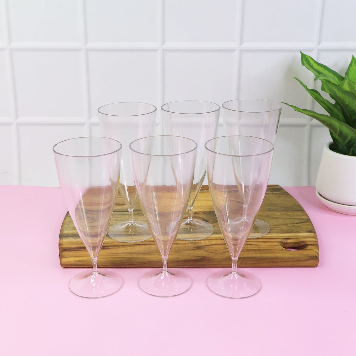Supermom Plastic Shake Coco Glass Set (230ML / 6 Pc)
