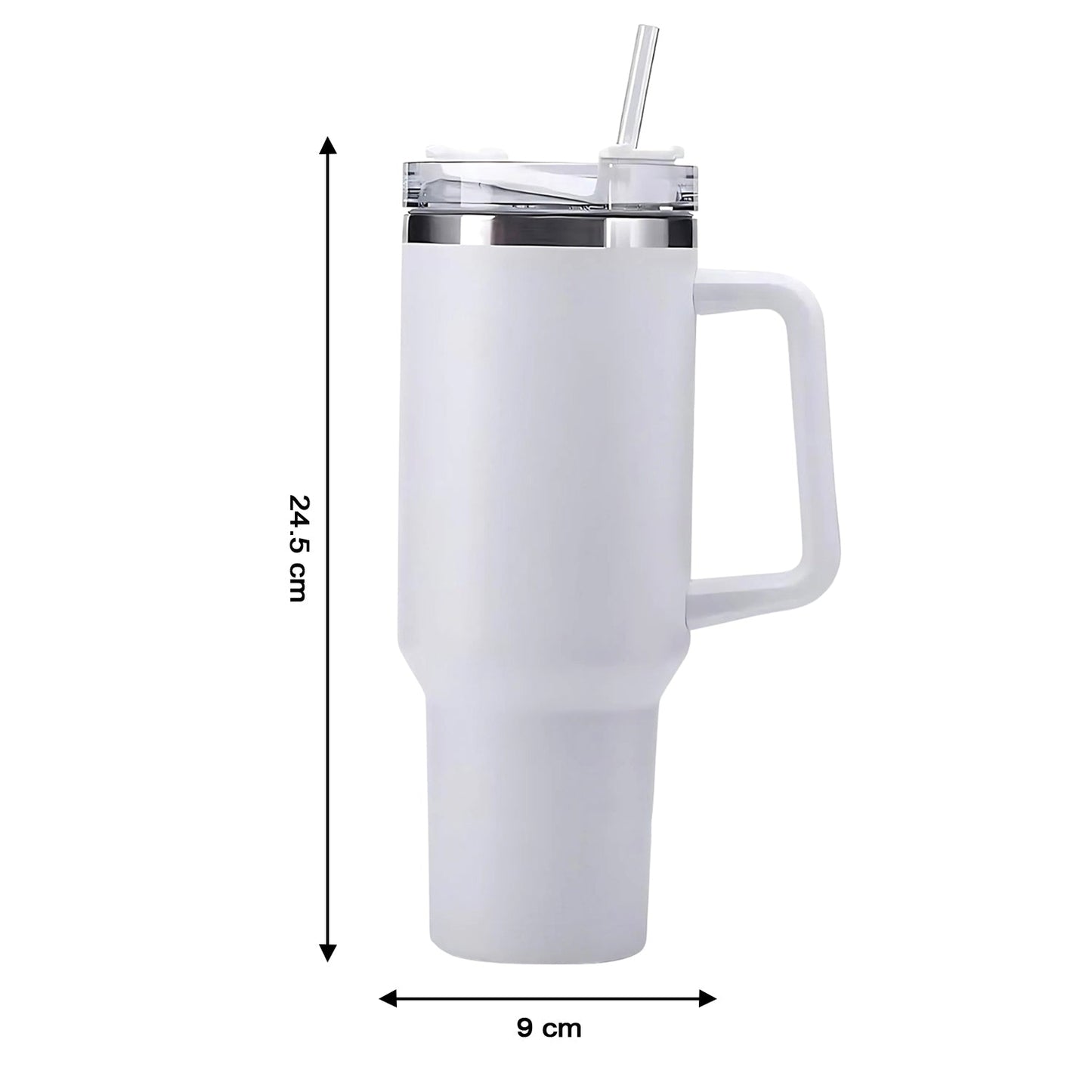 Premium Stainless Steel Vacuum Insulated Travel Mug Tumbler (890ML / 1 Pc / Mix Color)