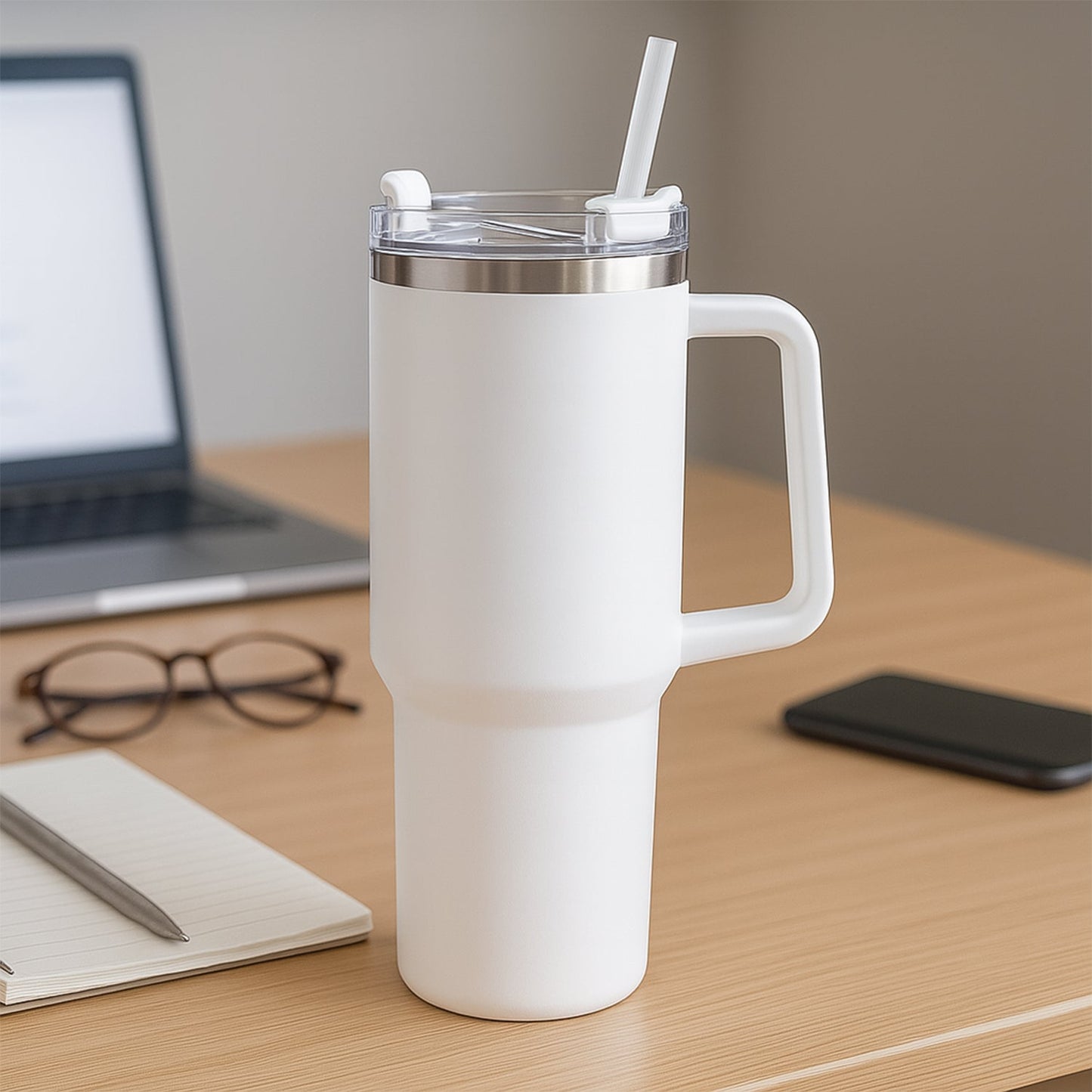 Premium Stainless Steel Vacuum Insulated Travel Mug Tumbler (890ML / 1 Pc / Mix Color)