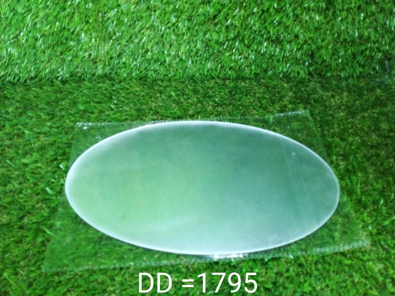 Oval Shape 3D Mirror Sticker (2 Pc Set)