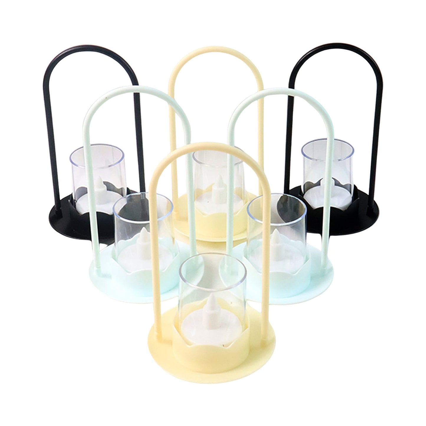 Decorative Wind Light Style Plastic Flameless LED Candles (6 Pc)