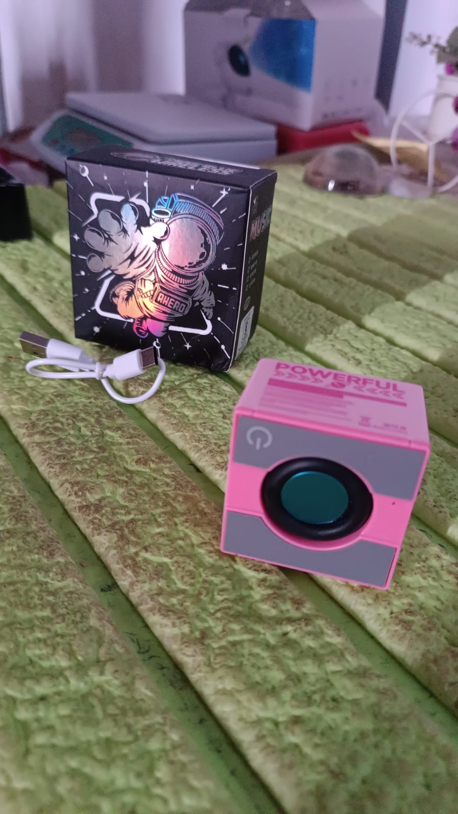Mini Speaker Portable Wireless Speaker with Immersive Sound (1 Pc / Mix Color)