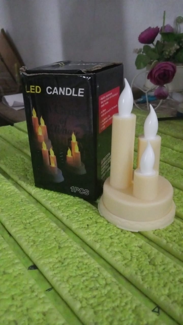 LED Taper Candles, Diwali (1 Pc)