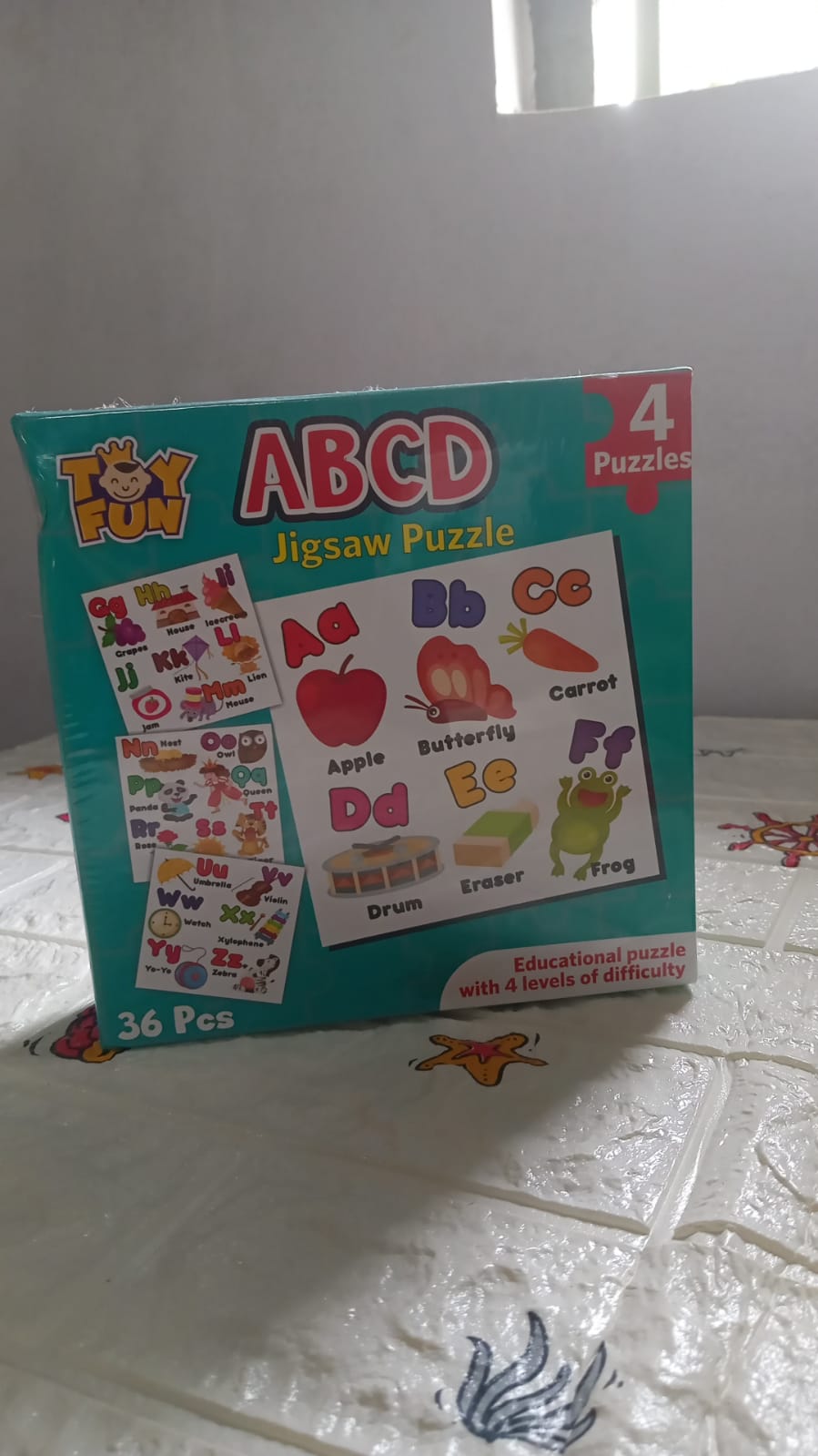 ABC Jigsaw Puzzle Toy for Children (4-Pcs Pack)