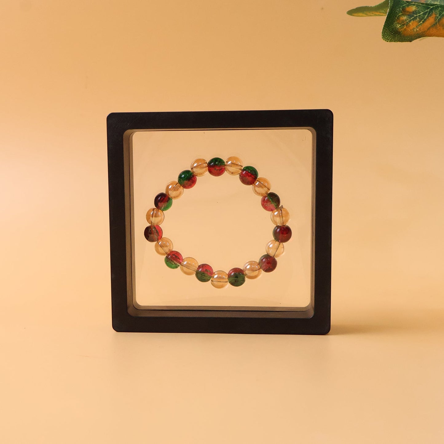 Multicolor Glossy Bead Stretch Bracelet (1 Pc)