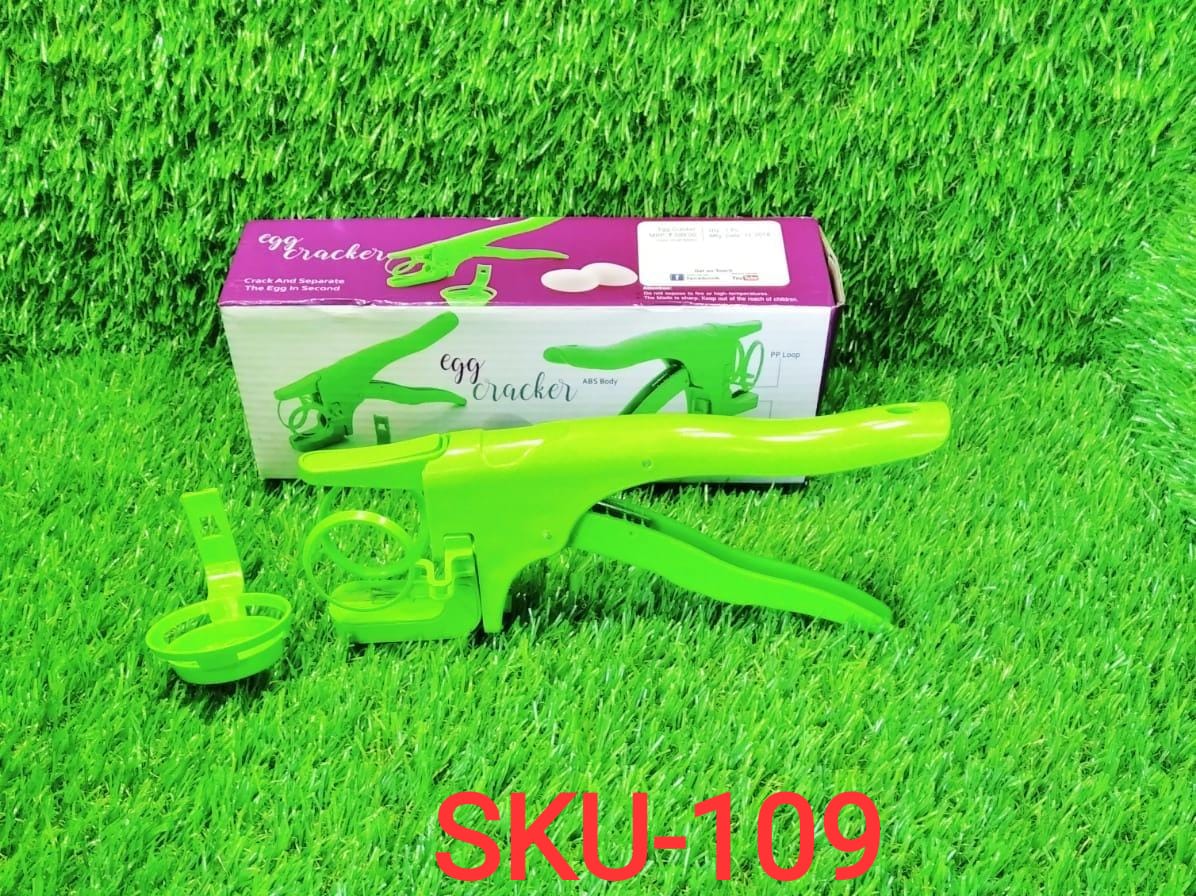 Plastic Handheld Egg Cracker with Separator