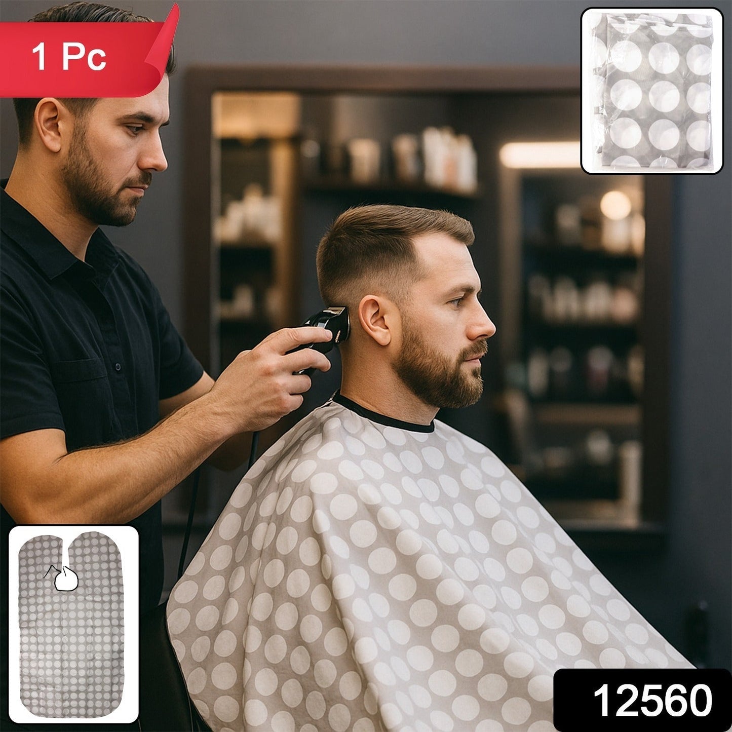 Professional Hair Cutting Cape (1 Pc)