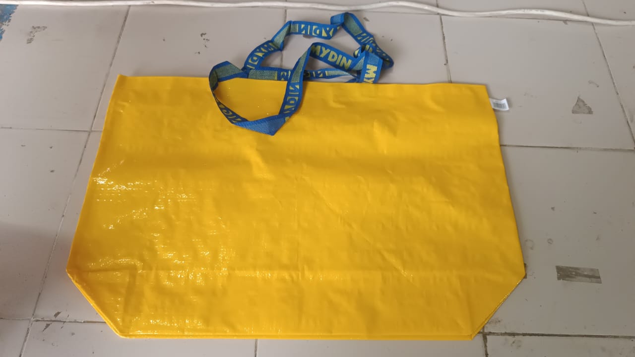 Eco-Friendly Large Shopping Tote Bag 62x44cm (Mixcolor & 1 Pc)