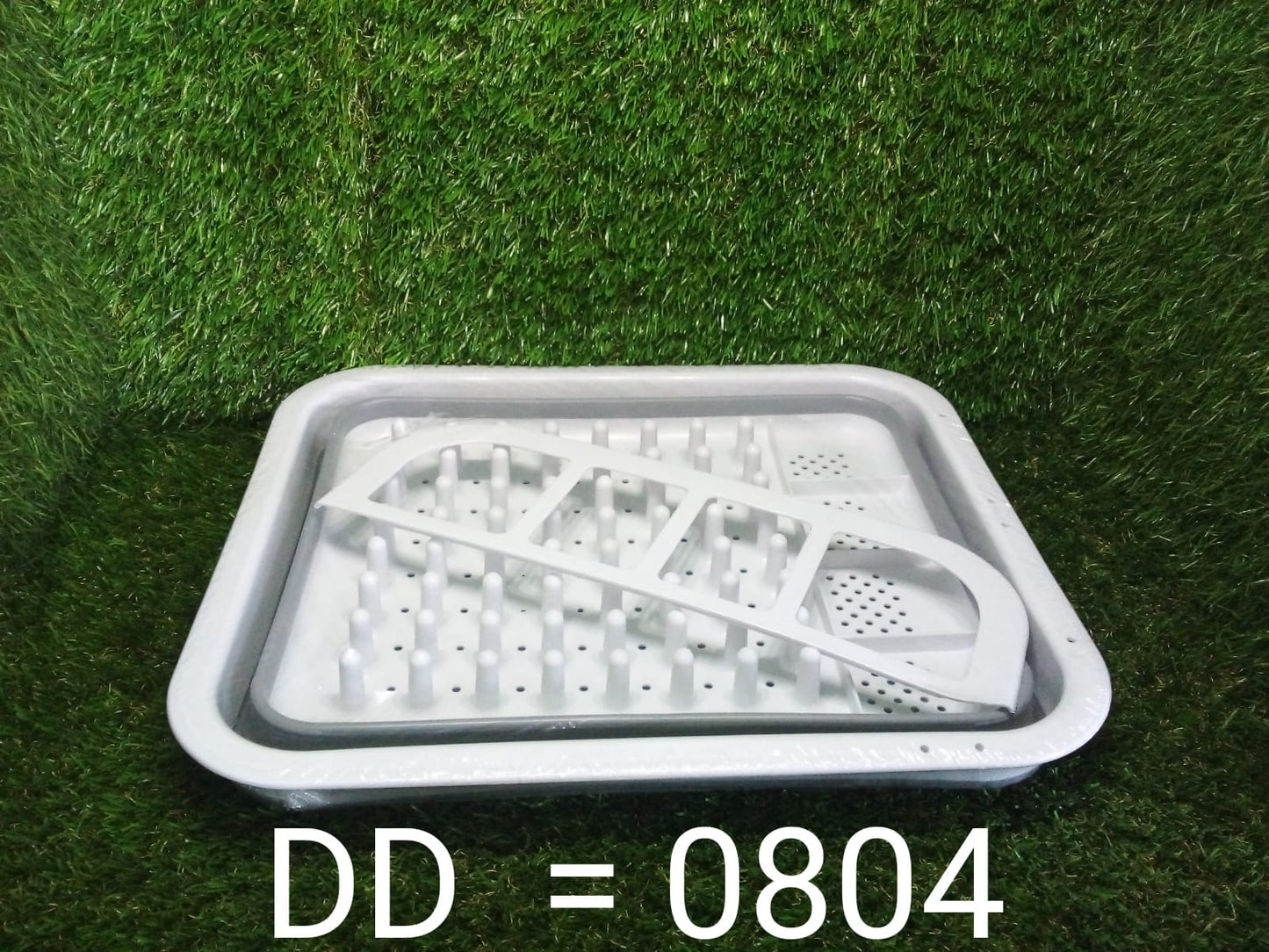 Collapsible Folding Silicone Dish Drying Drainer Rack with Spoon Fork Storage Holder