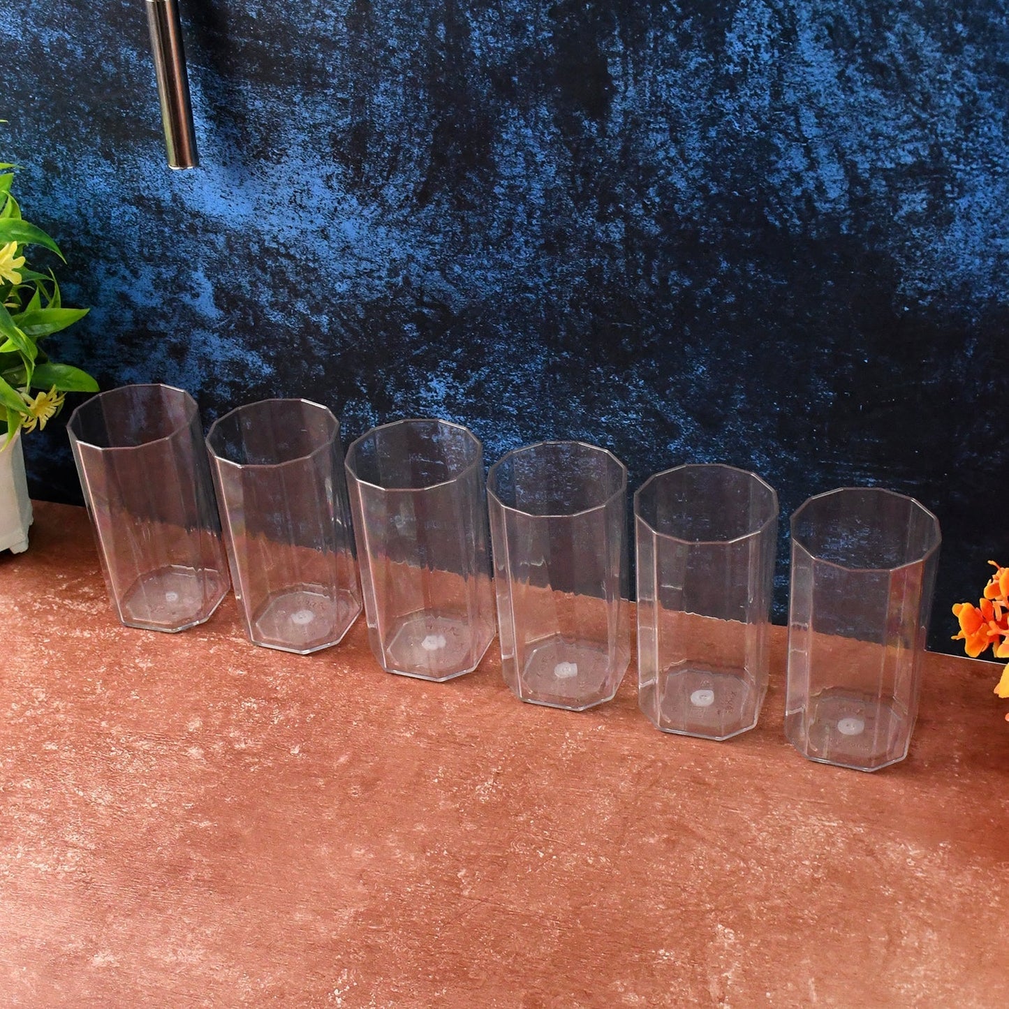 Apex Merino N’ Glass Unbreakable Plastic Drinking Glass Set (6Pc/300ml) Approx