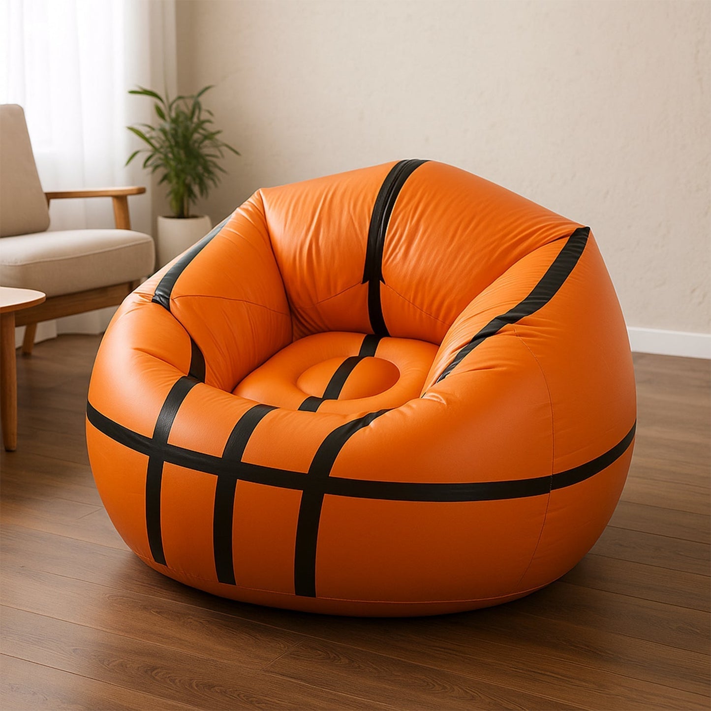 Foldable Cartoon Style Sofa Chair Ball Chair for Adults Kids Size 110×85 cm