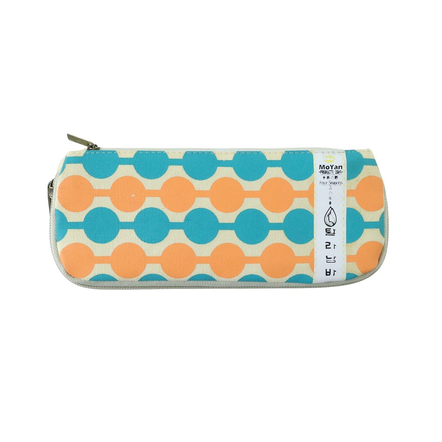 Stylish Multi-Color Geometric Printed Pencil Pouch (1 Pc)
