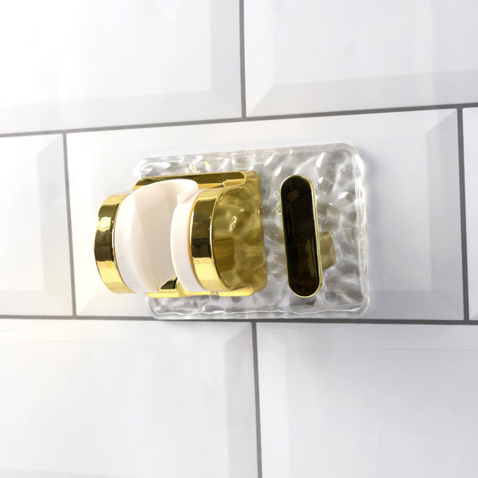 Wall Mounted Broom & Mop Holder with Strong Grip Clips