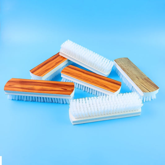 Veepee 6-Piece Washing and Cleaning Scrub Brush Set â€“ (Multi-Color Bristles)