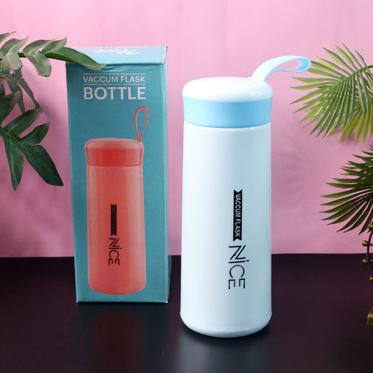 Plastic Flask Water Bottle - (Color Blue / 1 Pc / 400ML)