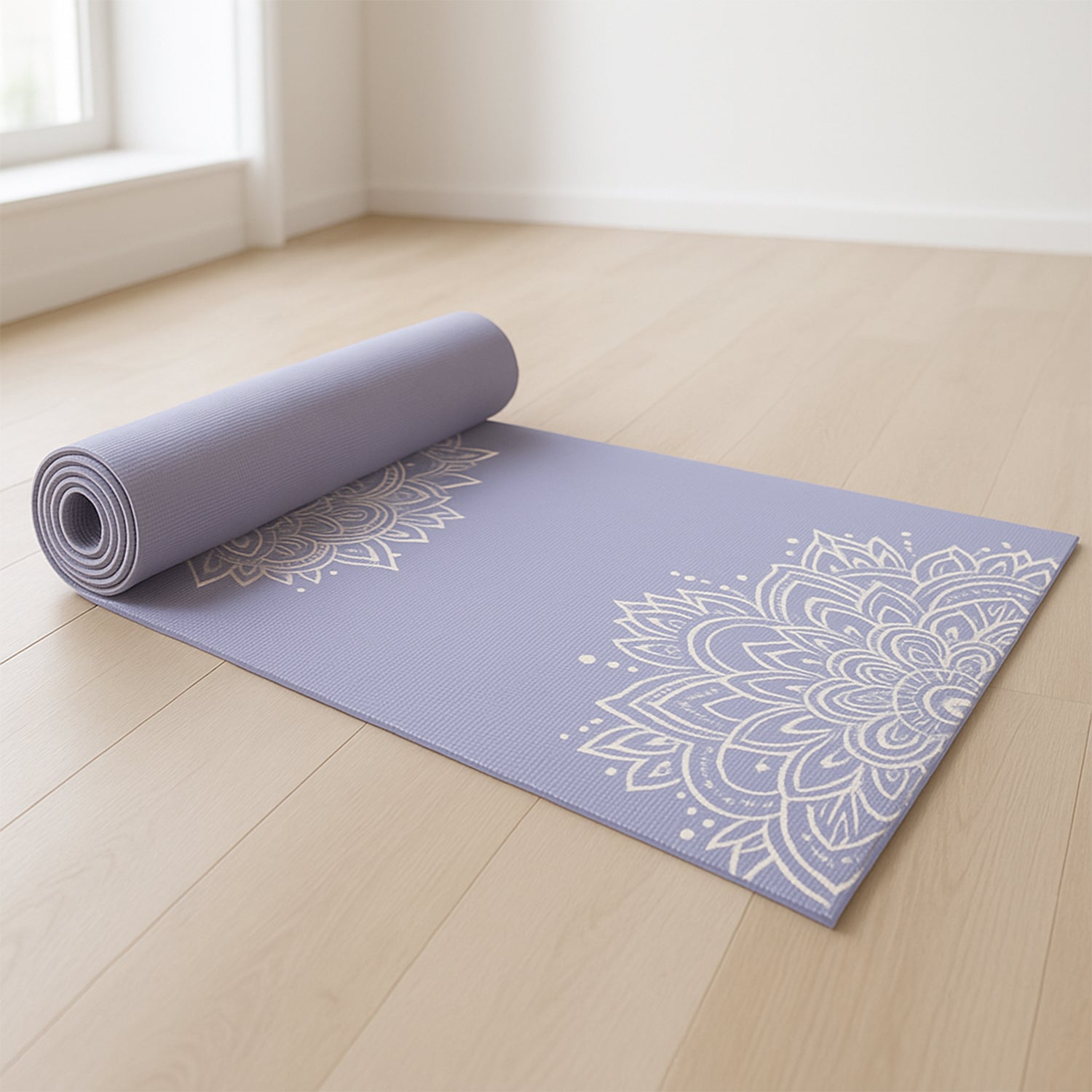 Premium Non-Slip Printed Yoga Mat (Mix Color â€“ 1 Pc)