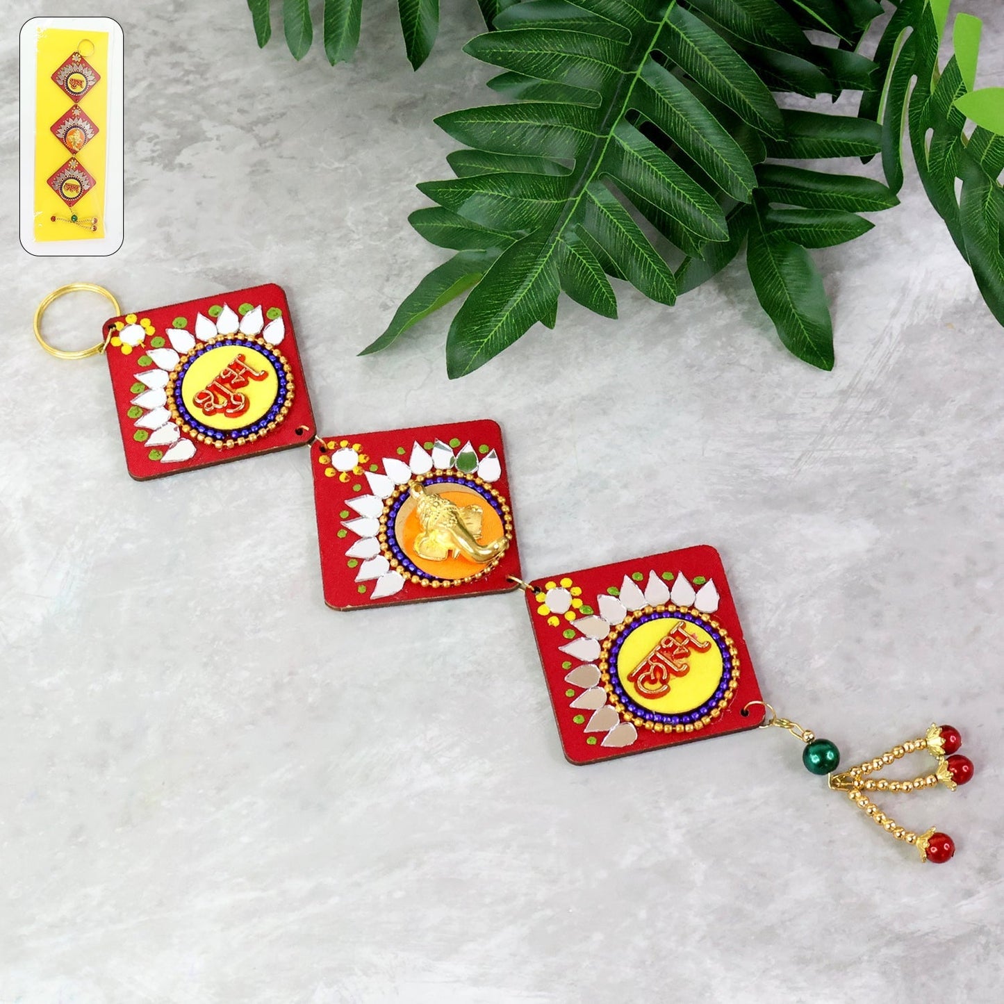 Traditional Labh Shubh Decorative Wall Hanging (1 Pc)