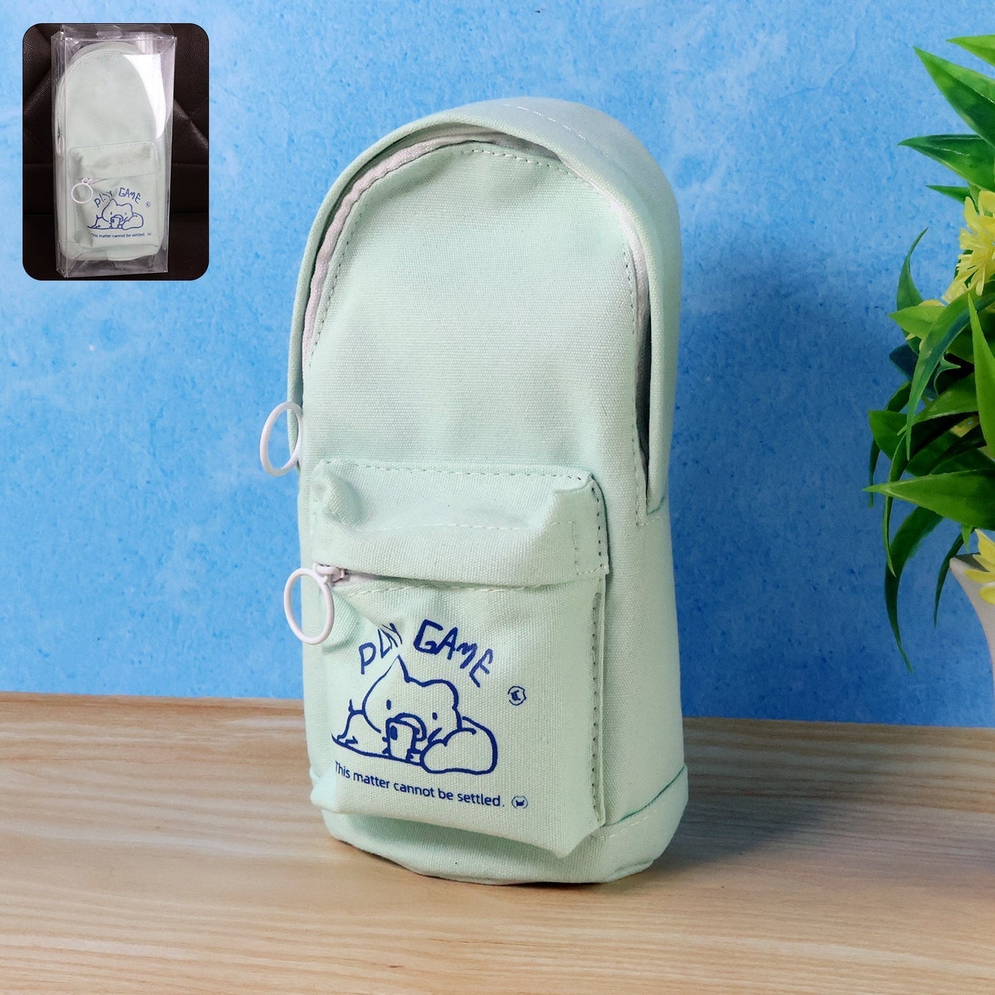 Mini Backpack-Style Pencil Pouch - (1 Pc)