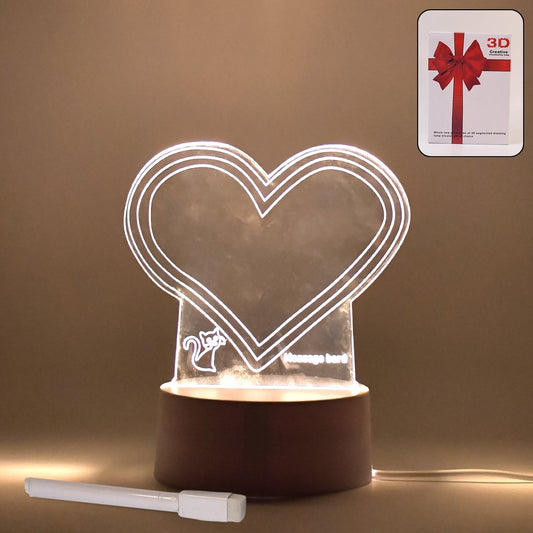Creative Visualization Lamp 3D Acrylic Decorative Lamp With Pen