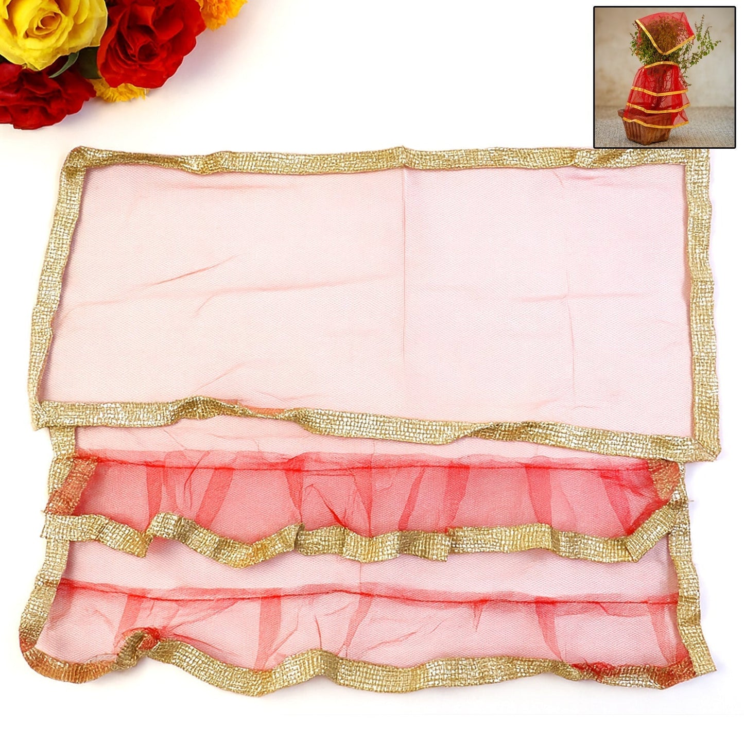 Premium Tulsi Vastra Pooja Cloth â€“ 2-Piece Set