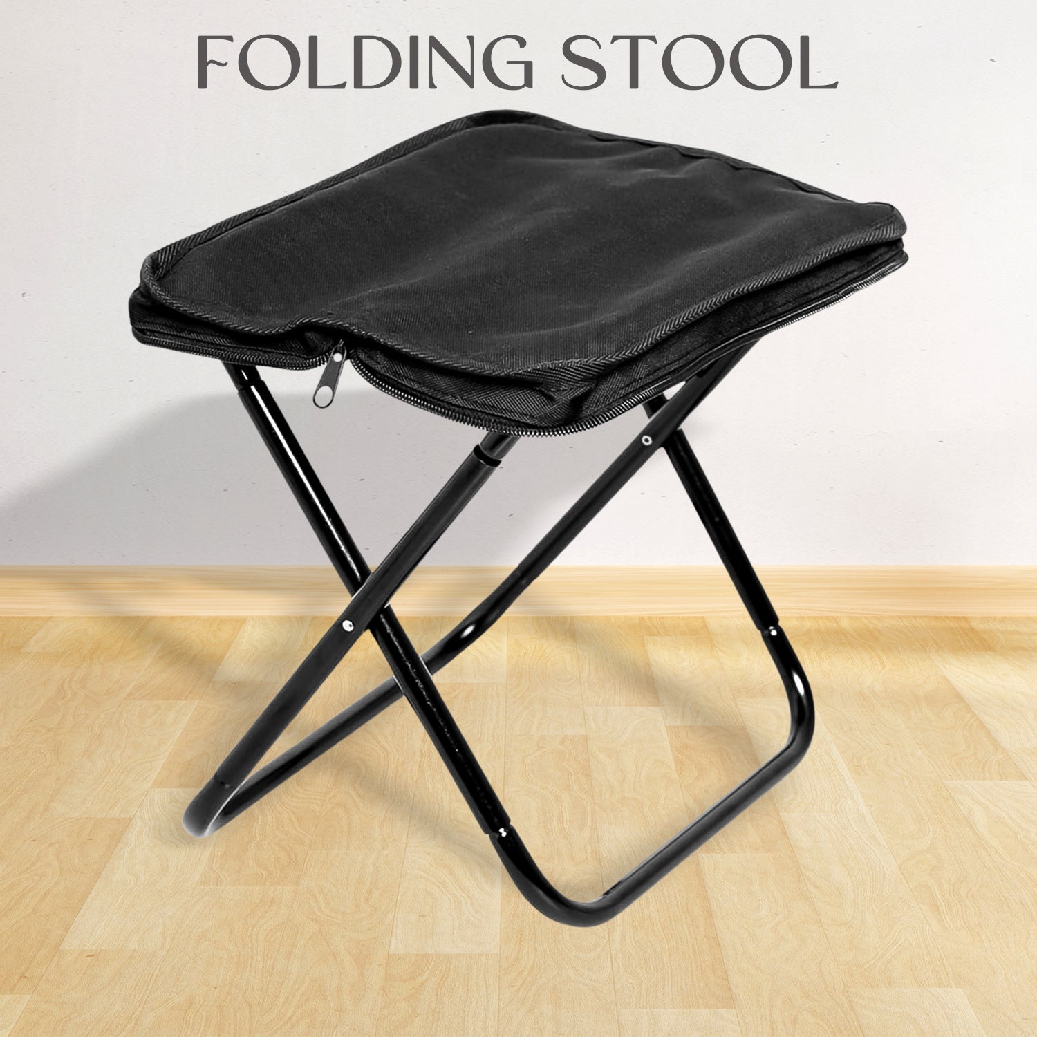 Folding Camping Stool â€“ Collapsible Portable Seat for Travel (1 Pc)