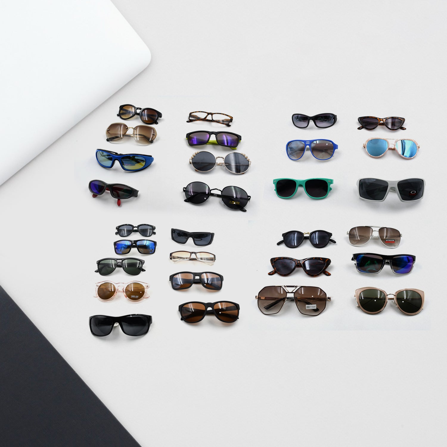 Mixed Design Sunglasses for Outdoor UV Protection (1 Pc)